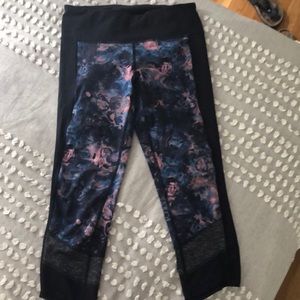 Lululemon If You're Lucky floral cropped leggings
